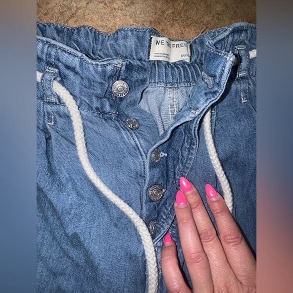 We the free people Dakota cinched pull on jeans size medium vine - Picture 8 of 13